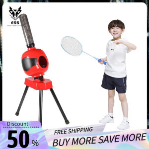 【ESS】Badminton Automatic Serve Machine Childrens Badminton Trainer Portable Badminton Training Machine Best Gift for Kid