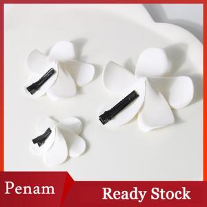 [PAM] 1Pcs Plumeria Flower Hair Clips For Women Girls Hairpins Egg Flower Barrette
