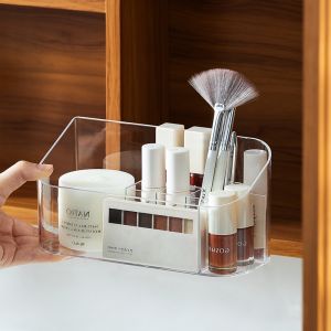 NACHUAN cosmetics transparent storage box mirror cabinet storage box beauty cabinet storage box jewelry storage cabinet table top sundries sorting box