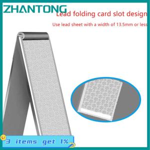 ZHANTONG Fish Lead Sheet Roll Plate With Card Slot Sinkers Lead Sheets Strip Sinker Sheeting Strip Lead Roll Tape Portable Fishing Tackle