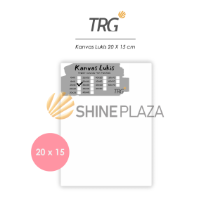 TRG Stretched Art Canvas Board 20x15 cm Watercolor Artist Acrylic Paint - Kanvas Putih Media Lukis Cat Air Akrilik Minyak Poster Siap Melukis Ukuran 20 x 15 TRG