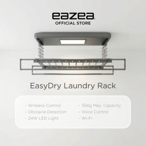 [Best Seller] Eazea EasyDry Standard Smart Laundry Rack Wireless Control LED Light Obstacle Detection Wi-Fi Control