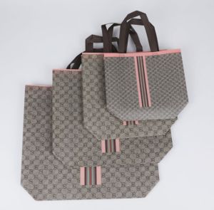 4 sizes Waterproof Shopping Bag Foldable Shopping Bag Non Woven Bag Grocery Bag Eco Bag Recycle Bag Beg Shopping 环保袋