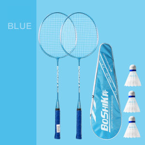 (2 ไม้ ฟรีลูกแบด 3 ลูก ) ไม้แบดมินตัน  Badminton racket พร้อมกระเป๋าใส่ พร้อมใช้งาน