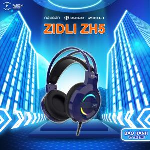 Tai nghe Chơi Gaming Zidli ZH5 âm thanh giả lập 7.1 Mic ngắn đàm thoại rõ ràng Led RGB - Hàng chính hãng