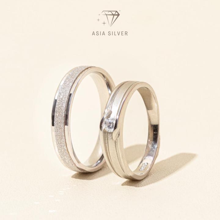 Cincin Couple Perak Silver 925 Tunangan Nikah Kawin Wedding Ring