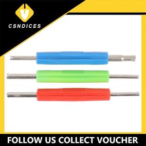 [Csndices] 2 Ways Hand Wrench Tire Tyre Valve Stem Core Remover Key Tool A C and Auto Car