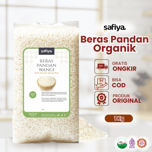 Safiya Beras Organik 1 Kg Pandan Wangi Premium