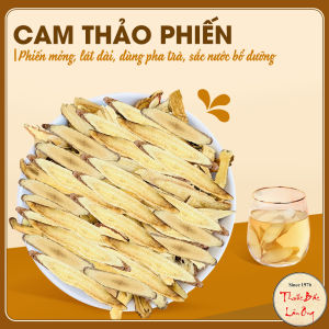 Cam thảo khô thái lát 100g (Trà cam thảo giải nhiệt dưỡng nhan)