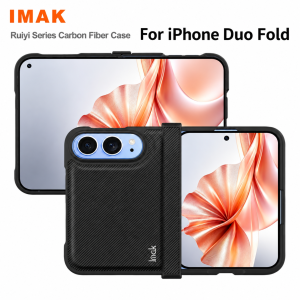Case For iPhone Duo Fold Leather.PC Hard Back Cover Raised Edge Camera Protection CA0023