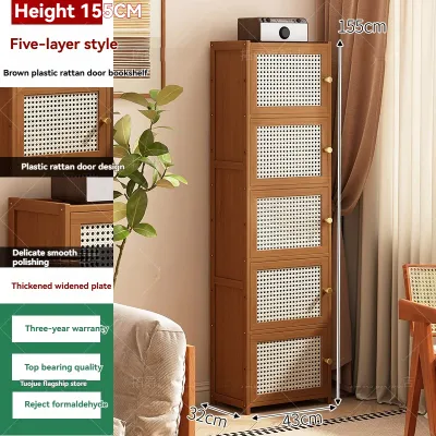 Lockers Storage Cabinets Bookcases Dustproof Cabinets Solid Wood Combination Cabinets Narrow Cabinet