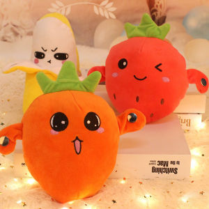 Interactive Musical Toy Sensing Beat Plush Toys Fruit Musical Doll Pear Fruit Sensing Beat Piano Orange Plush Toy