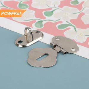 【PCWFKef】 2 cặp khóa bản lề khóa móc khóa kim loại cho hộp trang sức sổ nhật ký