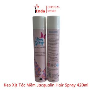 Keo xịt tóc Jacqualin Hair Spray EN033 gôm xịt tóc cứng mềm nhanh khô giúp tạo kiểu tóc tự nhiên