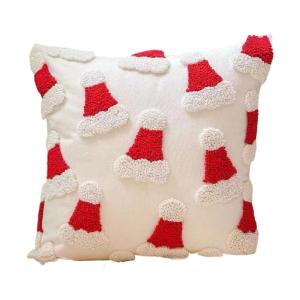 Christmas Decorative Cushion With Embroidery Soft Comfortable Polyester for Couches Bed Decoration