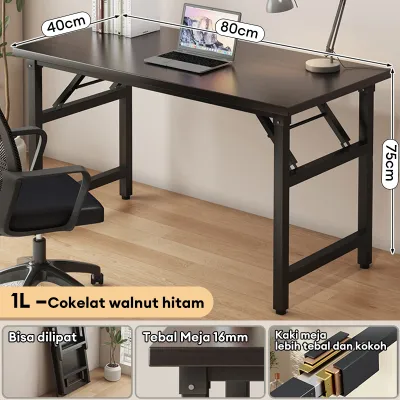 Meja Lipat Portable Meja Belajar Meja Kantor Besi Meja Pelatihan Serbaguna Meja Lipat Jualan