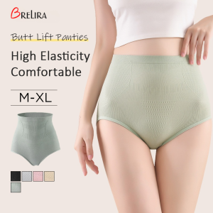 【SINGABRALETTE】Hive Shape Seamless Panties Women High Waist Tummy Control Breathable Stretchable Ultra Soft Comfort Plus Size Underwear