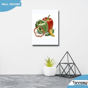 HIASAN DINDING DAPUR BUAH SAYURAN WALL DEKOR 15x20CM PAJANGAN KAYU POSTER DEKORASI DINDING KAMAR RUMAH