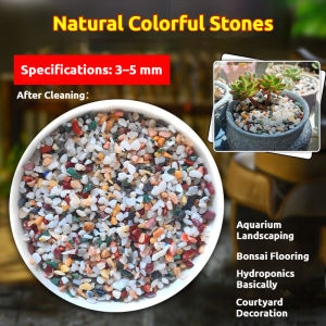 2.5KG Colorful Rocks Aquarium Stones Pure Natural Colorful Pebbles For Fish Tank Landscape & Bonsai Pavement & Hydroponic Decoration