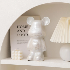 Ceramic Electroplating Violent Bear Home Decor Living Room Wine Cabinet Light Luxury Decoration