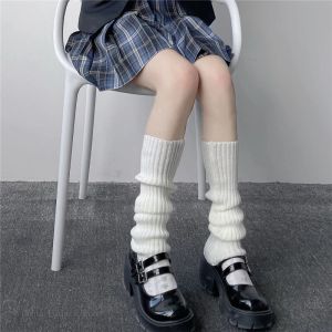 40/50/70cm Harajuku Y2K Knitted Socks Spicy Subculture Leg Warmers College Style Autumn Winter Leg Sets Pile Up Stockings