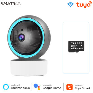 SMATRUL 1080P IP กล้อง WiFi Tuya สมาร์ทการติดตามอัตโนมัติ Lndoor ความปลอดภัยเด็ก PIR Monitor 2-Way สำหรับ Google Home หน้า Alexa