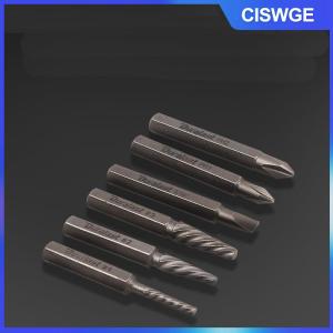 CISWGE 1 Bộ 1 4-inch tác động ổ đĩa rỉ sét bị mắc kẹt bị hỏng ốc vít Remover Công cụ Phụ kiện tự làm 6 trong 1 tác động tuốc nơ vít Kit
