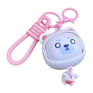 Rotating Face Panda Phone Strap Lanyard Keychain ABS Changeable Expression Creative Peking Operas Design Multiple Color