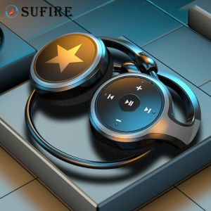 Wireless bluetooth sports headset sports earphone hanging ear type with mic HIFI sound quality 8D surround support TF card playback FM radio noise cancelling