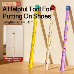Colorful Shoehorn with Long Handle Perfect for Home Use Especially for Pregnant Women and the Elderly to Help Them Lift Shoes Without Bending over a Cute Shoe Lifting Tool多巴胺省力长柄鞋拔