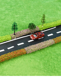 FY Miniature Shrub Strips Bush Artificial Plants for DIY Architecture Building Model Railway Train Diorama Flower Grass Mini Rumput Pagar Semak