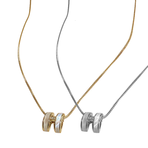 H letter necklace light luxury collarbone chain