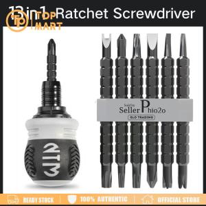 13 in 1 Ratchet screwdriver set Mini hand tool CRV Cross slot drill telescopic small maintenance tool