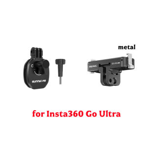 Sunnylife Motorcycle Windshield Clip for Phones/DJI OSMO Nano/360/Action 6/5 Pro 4 3Insta360 Go Ultra/X5/X4/X3/Go 3S/ACE PRO 2//GoPro/Pocket 3 Sports Camera Aluminum Alloy Mount