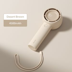 JISULIFE Handheld Fan Life5 Mini Fan Portable Rechargeable Leafless Electric Fan 3 Speeds Desk Cooling Fan Suitable For Summer White crossbody bag Easy To Carry Size:62(L)*47(W)*152(H)mm Weight:148g