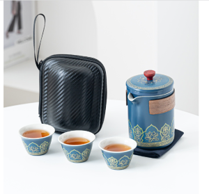 Mi.more Tea Pot Sets 6Pcs/Set Premium Keramik Lengkap Hampers Kado Travel Set Unik Teaset Cangkir Teapot Teh Cantik