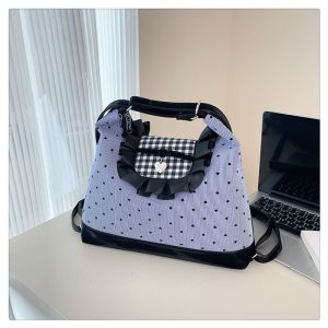 Movi Katie Ba lô chấm bi đơn giản mới của Hàn Quốc túi đưa Thư Đeo Vai dung tích lớn đa chức năng