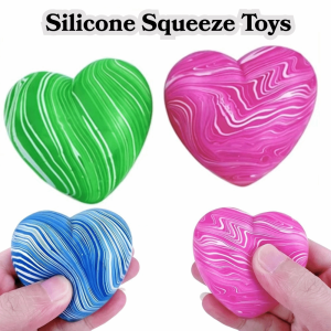 MINIFELE 262 Stress Relief Squeeze Toys Silicone Soft Rubber Sensory Toy Colorful Slow Rebound Stress Relieving Toy Office Use