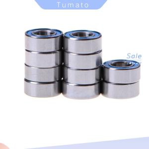 Tumato 10pcs MR105-2RS Rubber Sealed Ball Bearing Miniature Bearing 5 x 10 x 4mm Blue