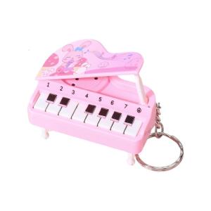Vertical Small Piano Key Pendant Musical Instrument Piano Keyring Pendant Accessories Small Electronic Piano Keychain