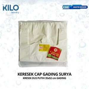 KRESEK DUS PUTIH 35x52 cm GADING / KRESEK PUTIH DUS NASI 35x52cm