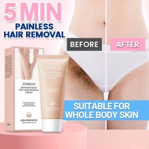 Painless Hair Removal Cream Permanent No Residue Depilatory Cream Men Women for sensitive skin thigh armpit and bikini area hair removal