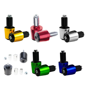 ที่คลุมปลายแฮนด์จักรยานสากลเกรดดีเยี่ยมปลั๊กป้องกันอะลูมิเนียมอัลลอยสำหรับโครงการดัดแปลงรถจักรยานยนต์ตามสั่ง