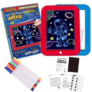 Children Toys LED Light-emitting Drawing Board Electronic Fluorescent Writing Board Children Light Painting