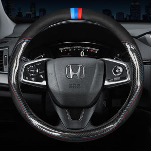 Carbon Fiber Cow Leather Steering Wheel Cover For Subaru BRZ Forester XV Impreza Levorg WRX STi