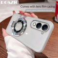 ROAZIC With Lens Films Phone Case For VIVO Y04/VIVO Y29s 5G Luxury Plating Folding Ring Stand Transparent Soft TPU Shockproof Casing DK-1. 