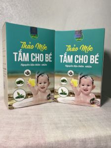 Thảo mộc tắm cho bé Bảo Khang (hộp 20 túi) lá tắm bé thảo dược tắm bé ngăn hăm ngứa ở trẻ rôm xảy mát da ngăn cảm lạnh ở trẻ