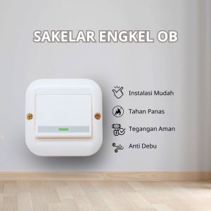 CAHAYA - Saklar OB Engkel/Seri/Stop Kontak Arde / Warna Cream SC-211/212/214