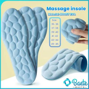 Baete Comfortable Massage Memory Foam Insole Pebbles Sole Breathable Shoe Cushion Sport Running