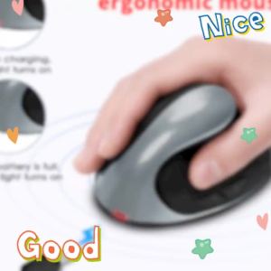 ToKerNew Vertical ergonomic wireless mouse rechargeable designer drawing office ergonomic mouse